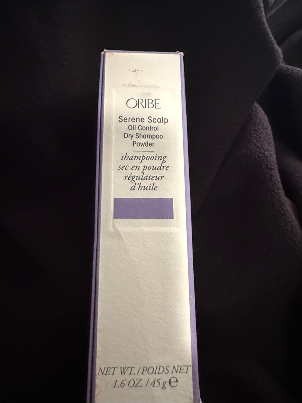 Oribe Serene Scalp Oil Control Dry Shampoo Powder — Lavender and White